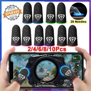 1-5 Pairs Finger Cover Game Controller For PUBG Sweat Proof Non-Scratch Sensitive Touch Screen Gaming Finger Thumb Sleeve Gloves -